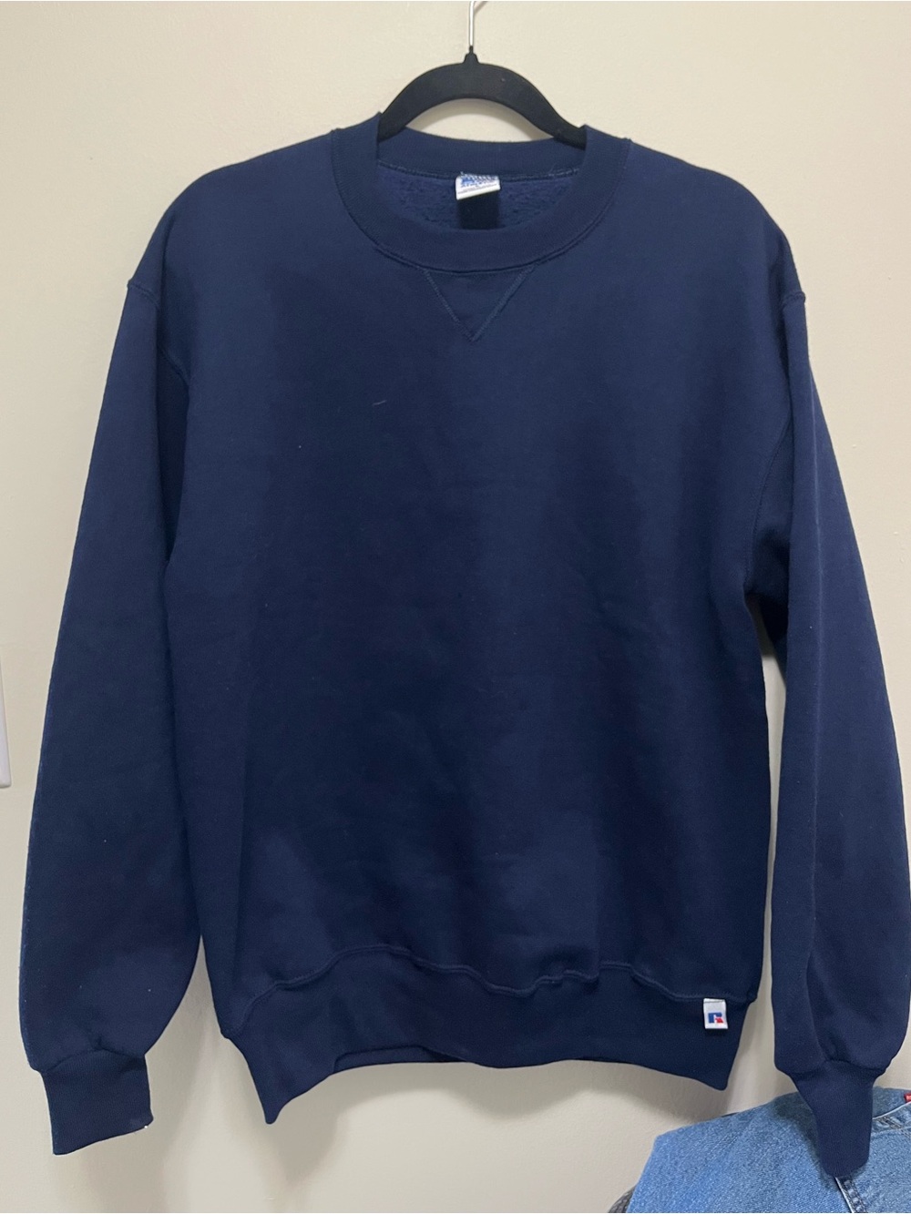 Vtg Russell Athletic Men’s Navy Crewneck Sweatshirt